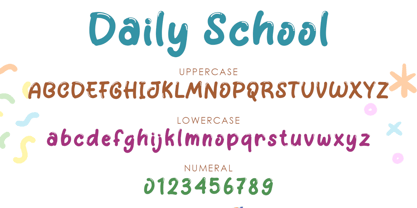 Daily School Font Poster 6