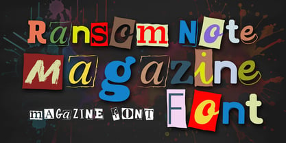 Ransom Note Magazine Font Poster 1