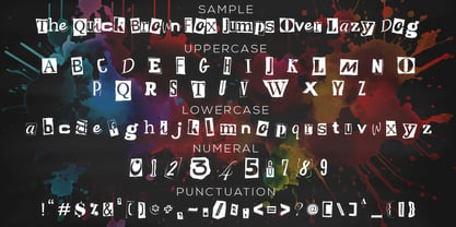 Ransom Note Magazine Font Poster 2