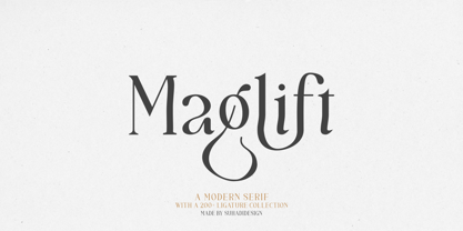 Maglift Font Poster 1
