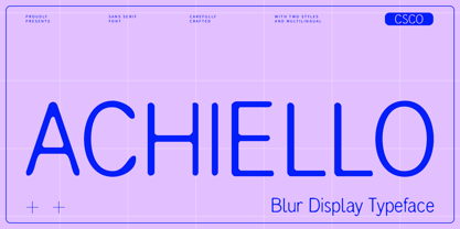 Achiello Blur Font Poster 1