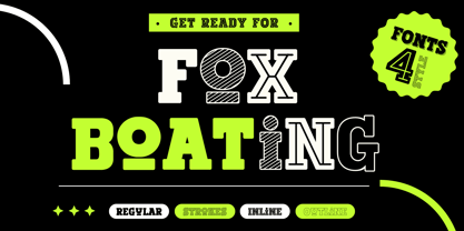 Fox Boating Strokes Font Poster 1