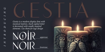 Gestia Decorative Font Poster 2