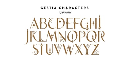 Gestia Decorative Font Poster 3