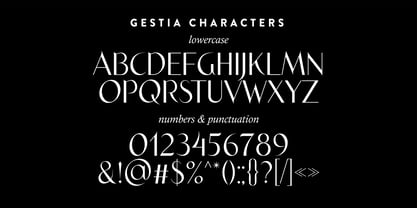 Gestia Decorative Font Poster 5