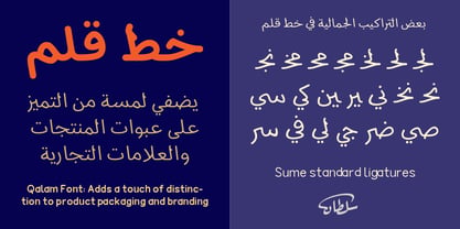 SF Qalam Font Poster 7