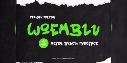 Woemblu Font Poster 1