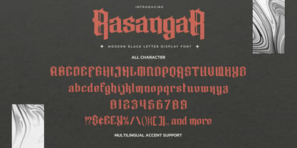 Rasangar Font Poster 6