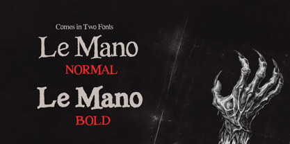 Le Mano Font Poster 2