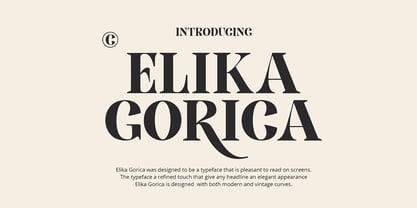 Elika Gorica Font Poster 1