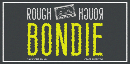 Bondie Rough Font Poster 1