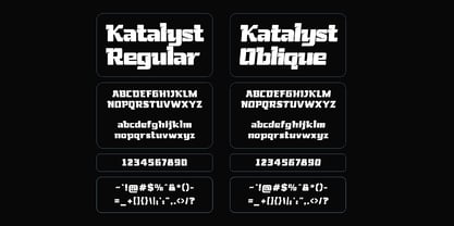 Katalyst Typeface Font Poster 2