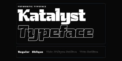 Katalyst Typeface Police Poster 1