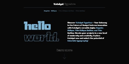 Katalyst Typeface Fuente Póster 10