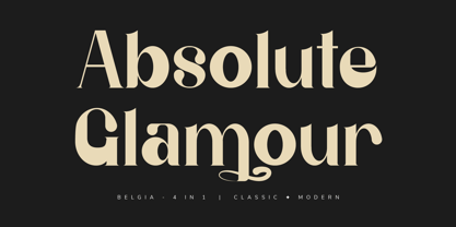 Belgia Modern Classic Font Poster 5