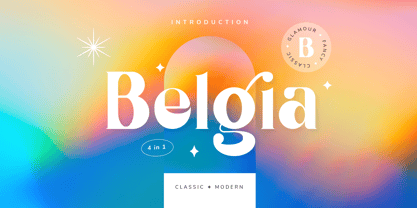 Belgia Modern Classic Font Poster 2