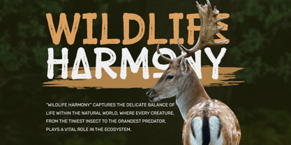 Wildlife Brush Font Poster 2