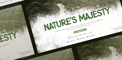 Wildlife Brush Font Poster 8