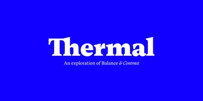 Thermal Font Poster 1