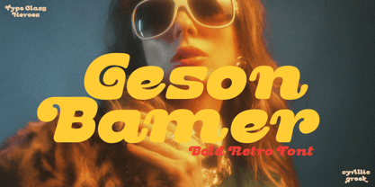Geson Bamer Font Poster 1