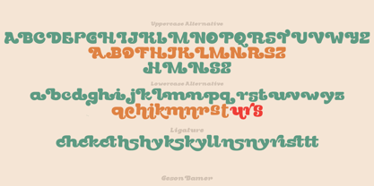 Geson Bamer Font Poster 12