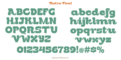 Geson Bamer Font Poster 6