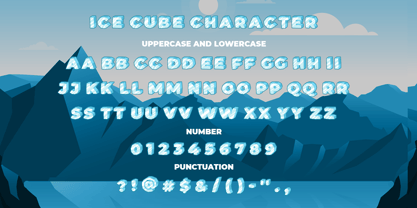 Ice Cube Font Poster 4