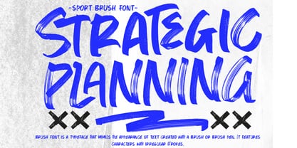 Strategic Planning Font Poster 1