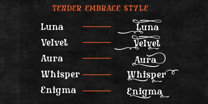 Tender Embrace Font Poster 10