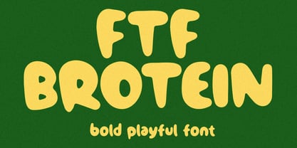 FTF Brotein Font Poster 1