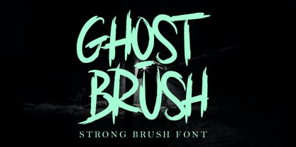 Ghost Brush Fuente Póster 1