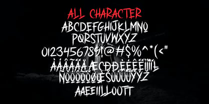 Ghost Brush Font Poster 6