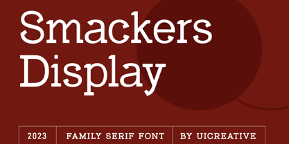 Smackers Display Font Poster 1