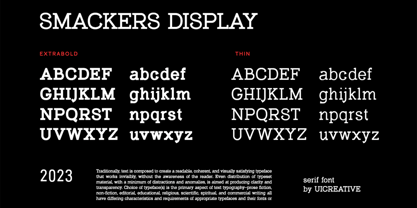 Smackers Display Font Poster 7