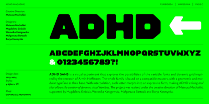 Adhd Sans Font Poster 1