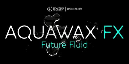 Aquawax Fx Font Poster 1