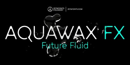 Aquawax Fx Fuente Póster 1