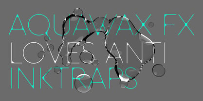 Aquawax Fx Font Poster 7