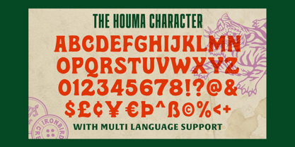 The Houma Font Poster 7