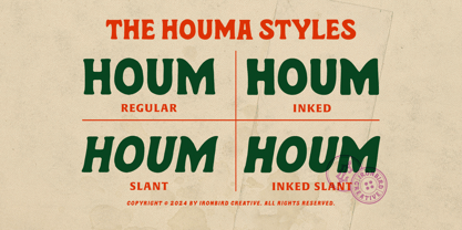 The Houma Font Poster 3