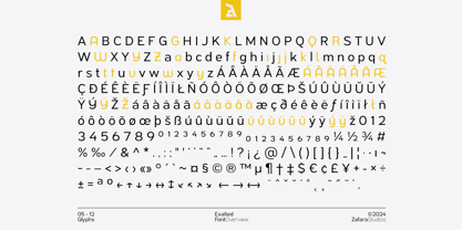 Exalted Font Poster 5