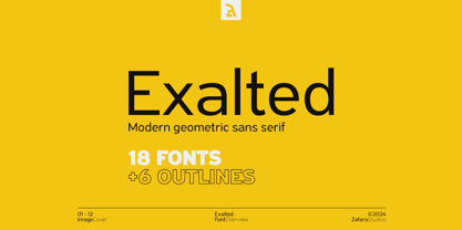Exalted Font Poster 1