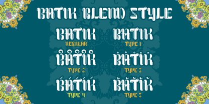 Batik Blend Font Poster 10