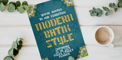 Batik Blend Font Poster 6