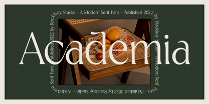 Academia Font Poster 1