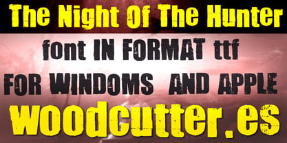 The Night Of The Hunter Font Poster 5