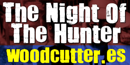 The Night Of The Hunter Font Poster 1