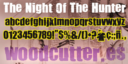 The Night Of The Hunter Font Poster 3