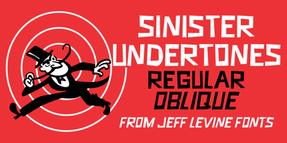 Sinister Undertones JNL Font Poster 1