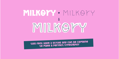 Milkory Island Font Poster 9
